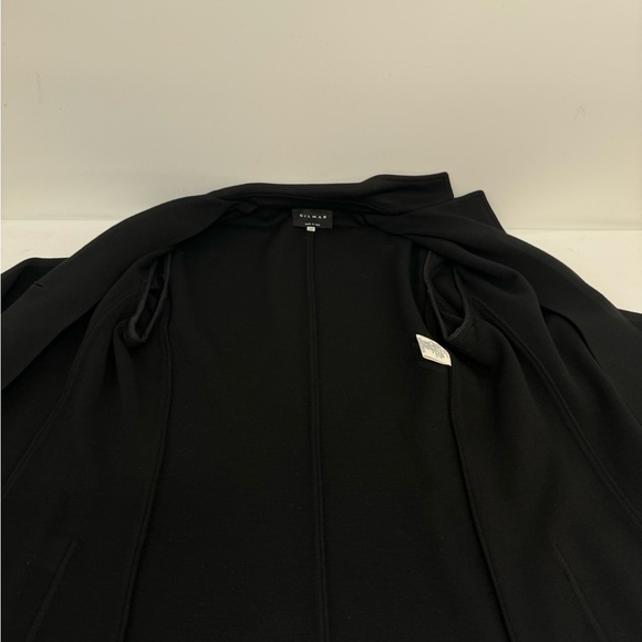 GILMAR Blazer Jacket Women’s 42 EUC Black Button Front Italy Long Sleeves - Picture 5 of 9